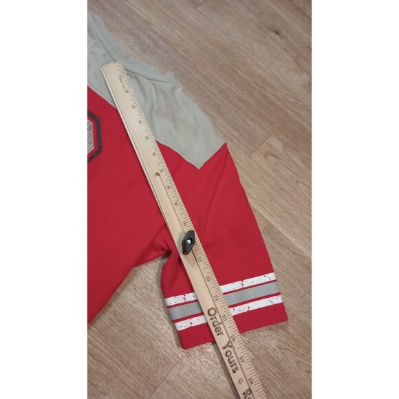 VINTAGE Nike Team Ohio State Shirt Womens Large Red OSU Buckeyes Crew Neck Adult - Picture 15 of 16